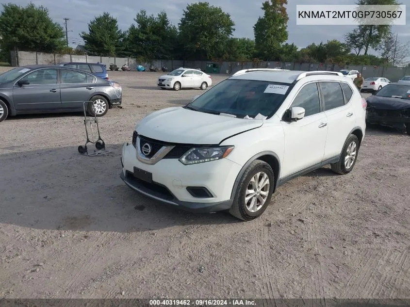 KNMAT2MT0GP730567 2016 Nissan Rogue S/Sl/Sv