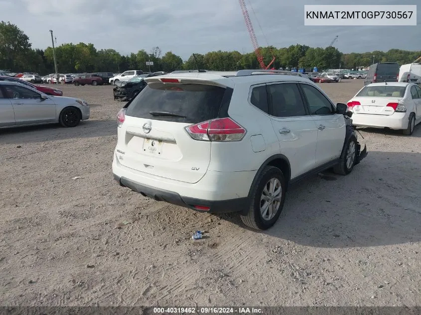 KNMAT2MT0GP730567 2016 Nissan Rogue S/Sl/Sv