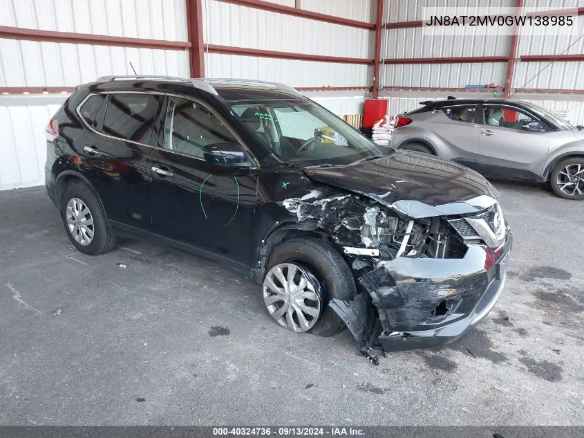 JN8AT2MV0GW138985 2016 Nissan Rogue S