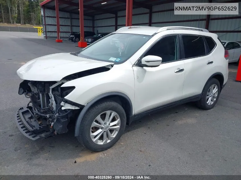 2016 Nissan Rogue Sv VIN: KNMAT2MV9GP652629 Lot: 40325260