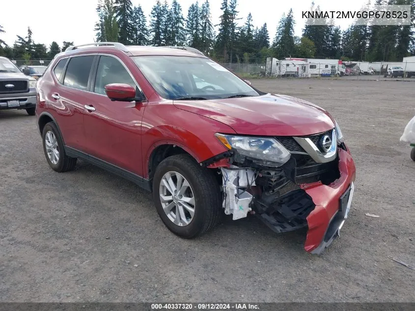 KNMAT2MV6GP678525 2016 Nissan Rogue Sv