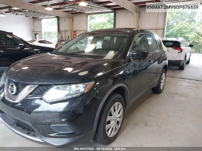 2016 Nissan Rogue S/Sl/Sv VIN: KNMAT2MV6GP676659 Lot: 40337925