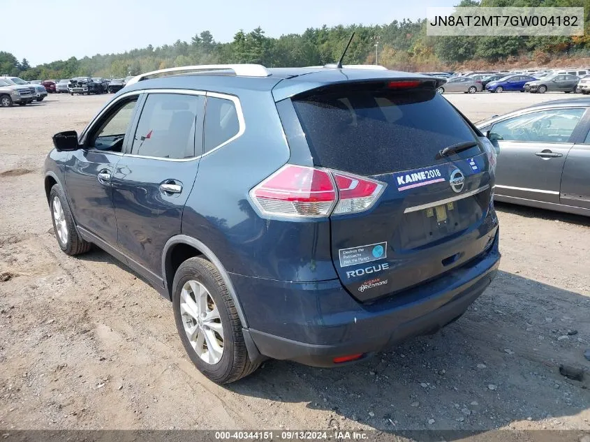 JN8AT2MT7GW004182 2016 Nissan Rogue Sv