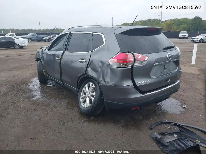 5N1AT2MV1GC815597 2016 Nissan Rogue Sv