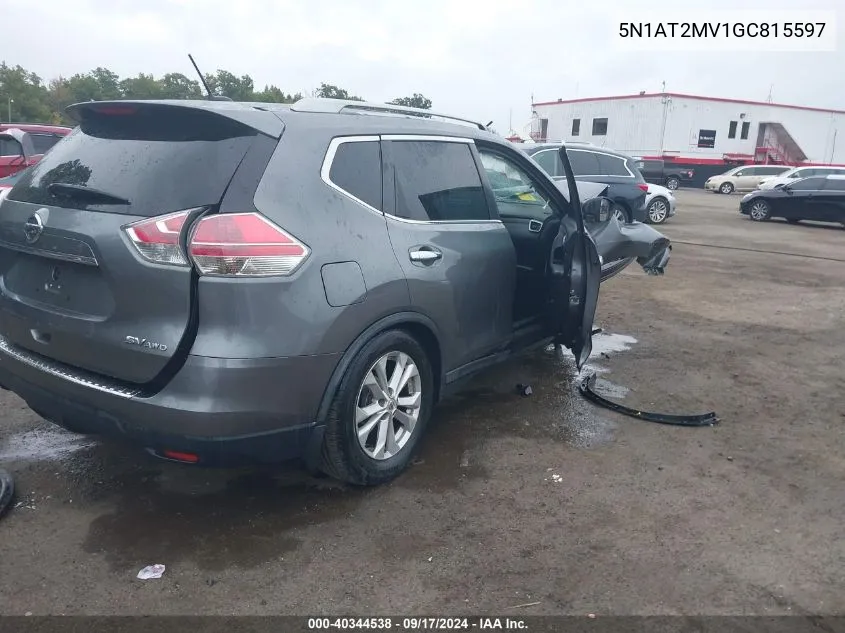 5N1AT2MV1GC815597 2016 Nissan Rogue Sv