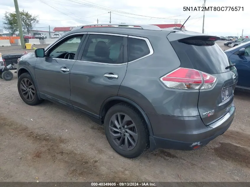 5N1AT2MT8GC776571 2016 Nissan Rogue Sl