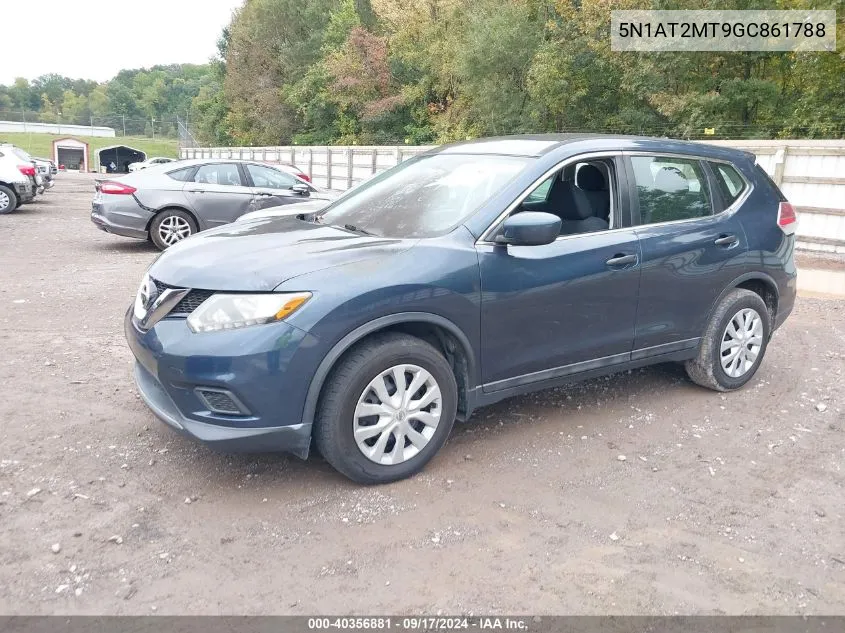 2016 Nissan Rogue S VIN: 5N1AT2MT9GC861788 Lot: 40356881