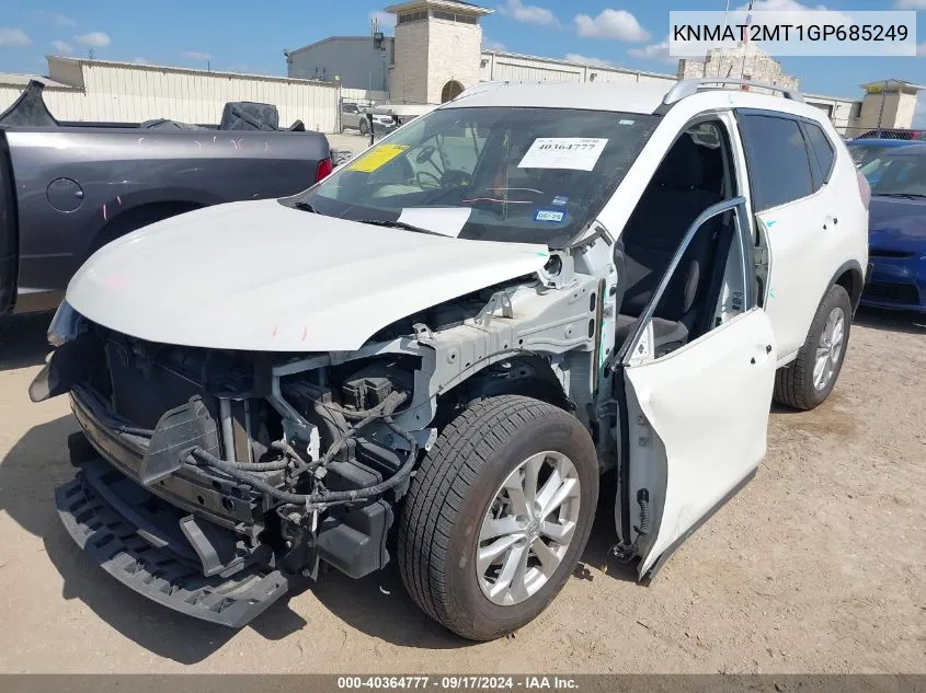 KNMAT2MT1GP685249 2016 Nissan Rogue Sv