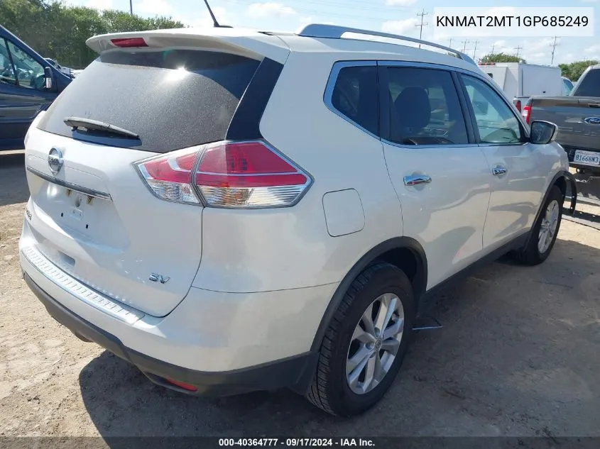 KNMAT2MT1GP685249 2016 Nissan Rogue Sv