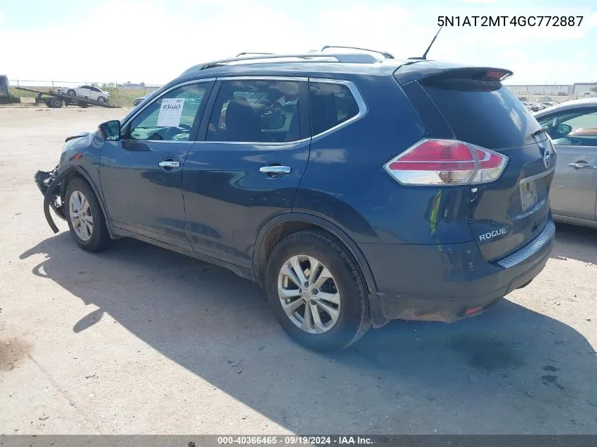 5N1AT2MT4GC772887 2016 Nissan Rogue Sv