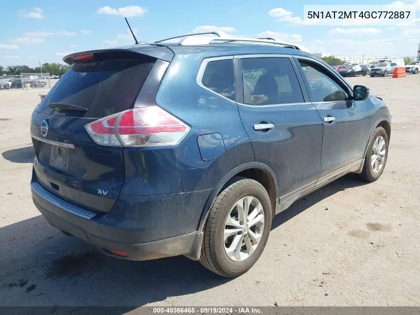 5N1AT2MT4GC772887 2016 Nissan Rogue Sv