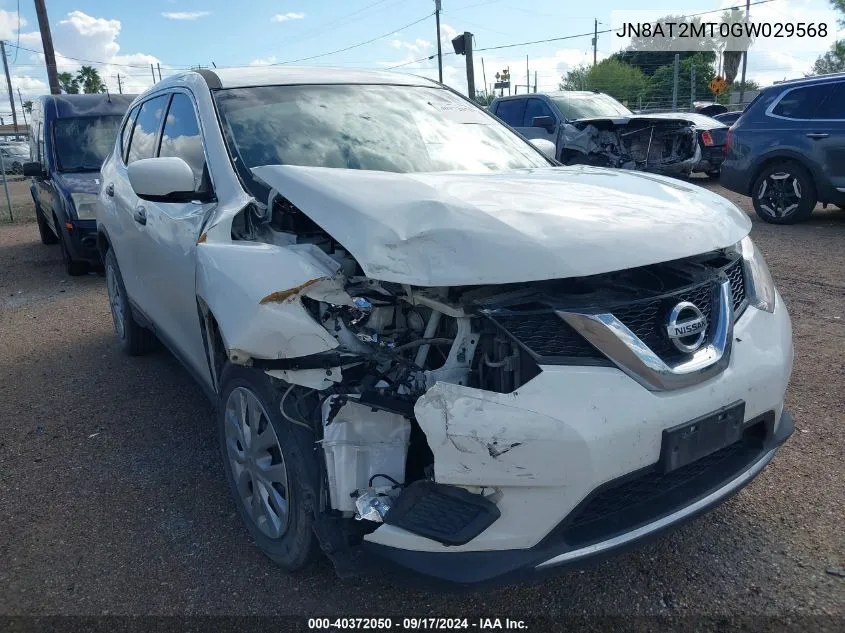 2016 Nissan Rogue S VIN: JN8AT2MT0GW029568 Lot: 40372050