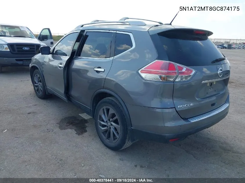 5N1AT2MT8GC874175 2016 Nissan Rogue Sl