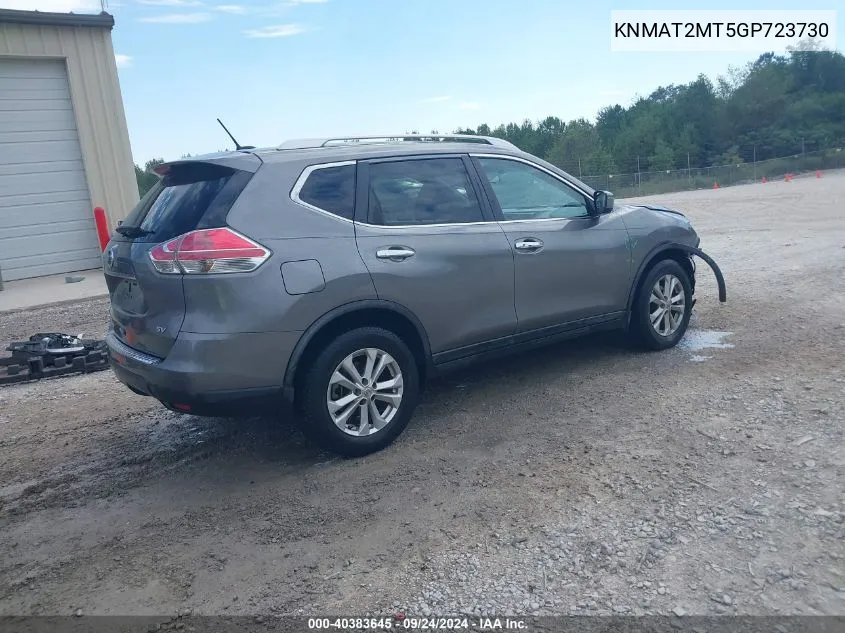 KNMAT2MT5GP723730 2016 Nissan Rogue Sv