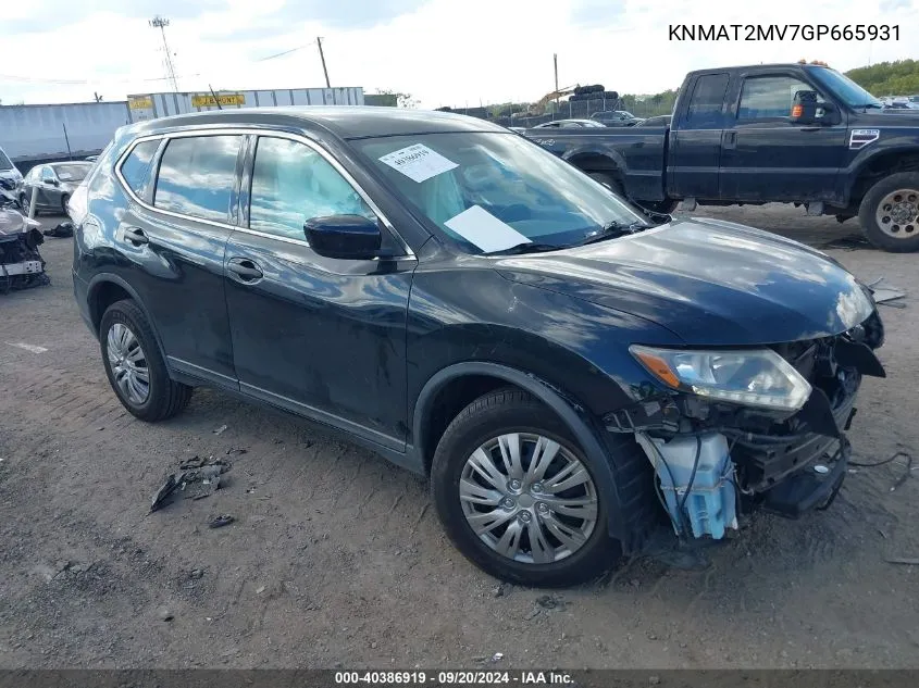 KNMAT2MV7GP665931 2016 Nissan Rogue S/Sl/Sv