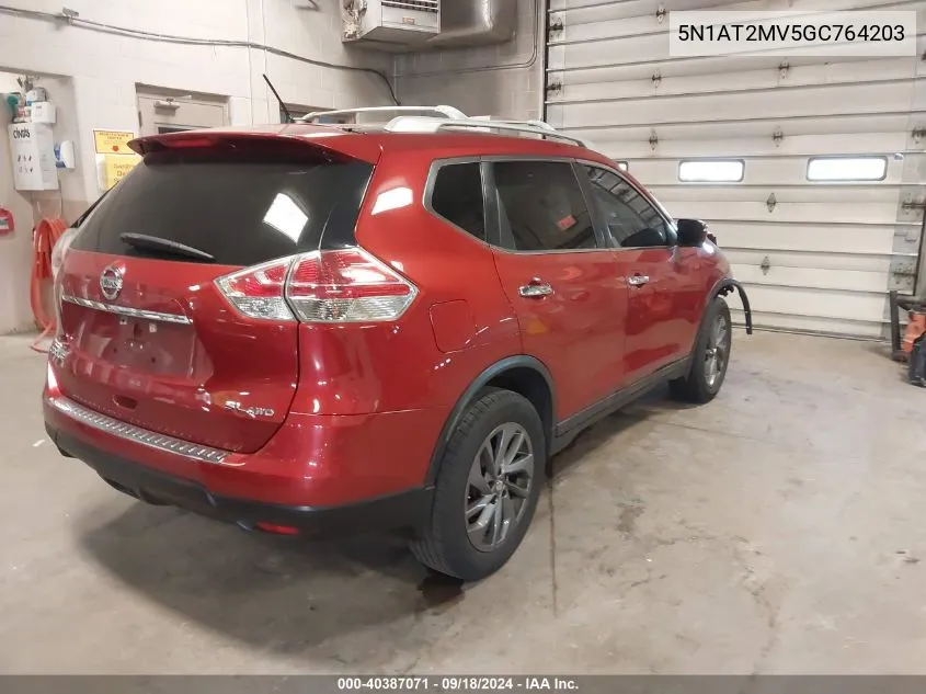 5N1AT2MV5GC764203 2016 Nissan Rogue Sl