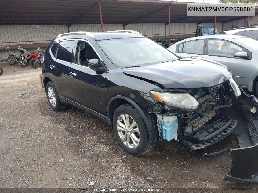 KNMAT2MV0GP598881 2016 Nissan Rogue Sv