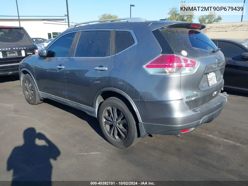 2016 Nissan Rogue Sv VIN: KNMAT2MT9GP679439 Lot: 40392101