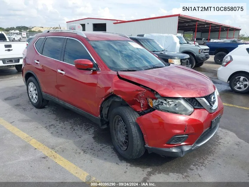 2016 Nissan Rogue S VIN: 5N1AT2MT1GC858075 Lot: 40395290