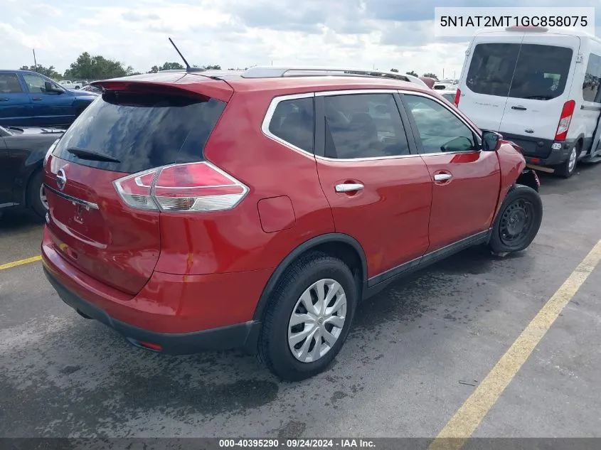 2016 Nissan Rogue S VIN: 5N1AT2MT1GC858075 Lot: 40395290