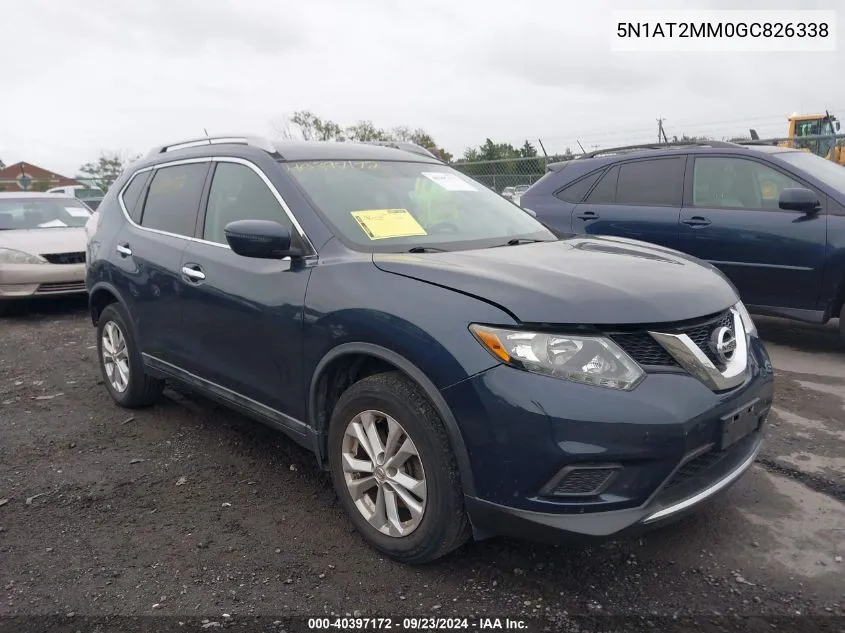 5N1AT2MM0GC826338 2016 Nissan Rogue Sv