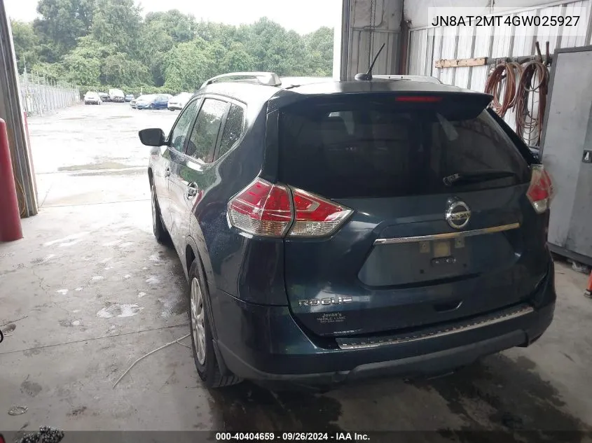 JN8AT2MT4GW025927 2016 Nissan Rogue S