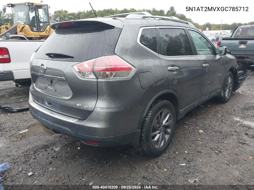 2016 Nissan Rogue Sl VIN: 5N1AT2MVXGC785712 Lot: 40410209