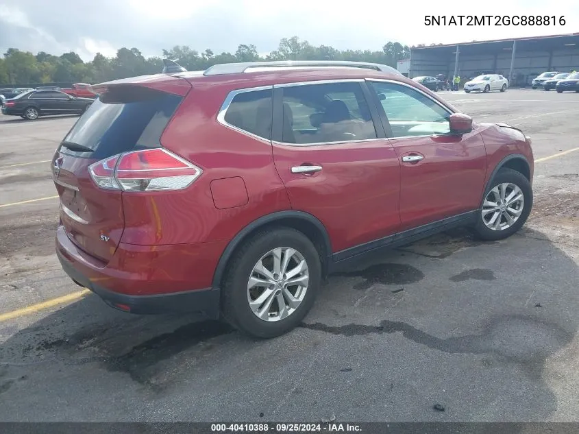 5N1AT2MT2GC888816 2016 Nissan Rogue Sv