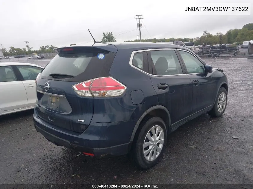 JN8AT2MV3GW137622 2016 Nissan Rogue S