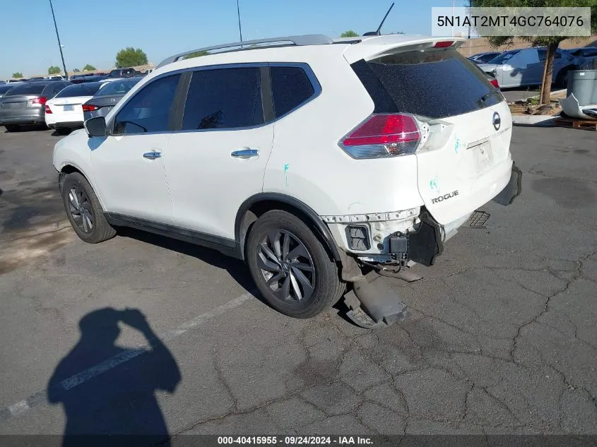 5N1AT2MT4GC764076 2016 Nissan Rogue S/Sl/Sv