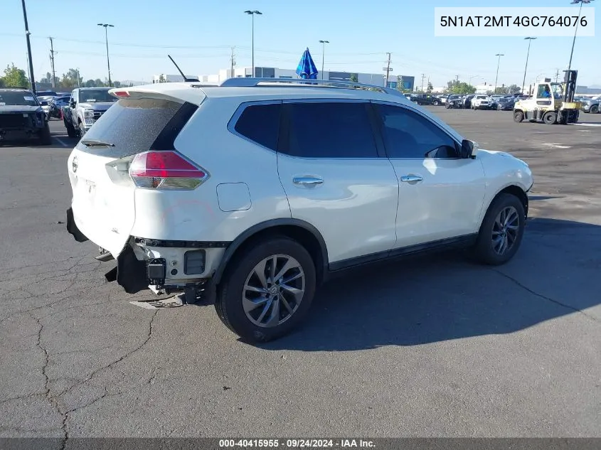 5N1AT2MT4GC764076 2016 Nissan Rogue S/Sl/Sv