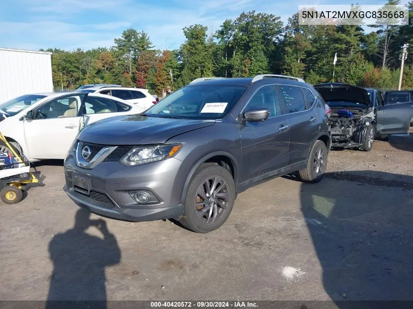 5N1AT2MVXGC835668 2016 Nissan Rogue Sl