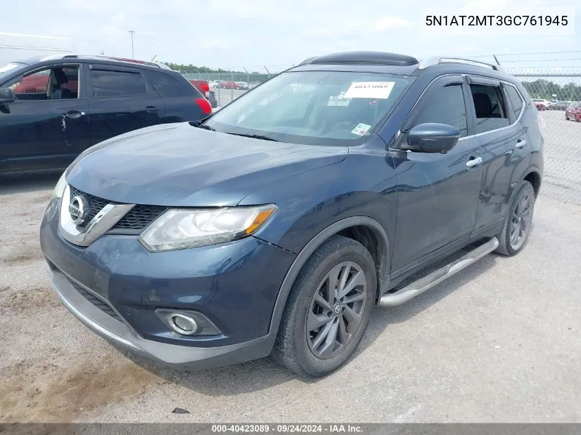 5N1AT2MT3GC761945 2016 Nissan Rogue Sl