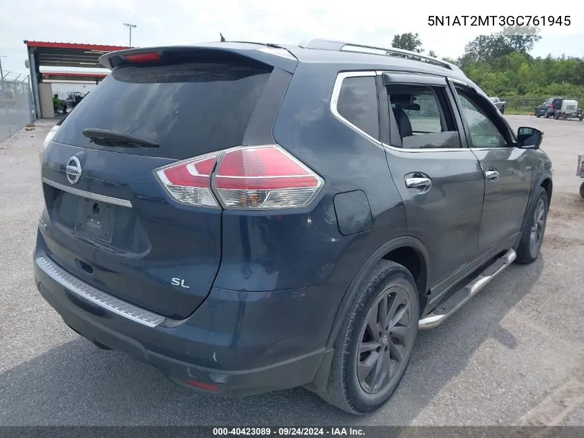 5N1AT2MT3GC761945 2016 Nissan Rogue Sl