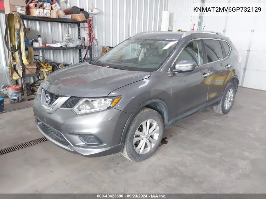 KNMAT2MV6GP732129 2016 Nissan Rogue Sv