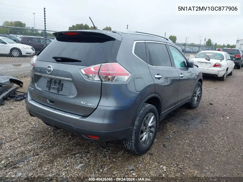 5N1AT2MV1GC877906 2016 Nissan Rogue S/Sl/Sv