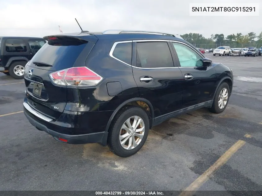 5N1AT2MT8GC915291 2016 Nissan Rogue Sv