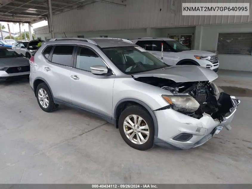 KNMAT2MV7GP640995 2016 Nissan Rogue S/Sl/Sv