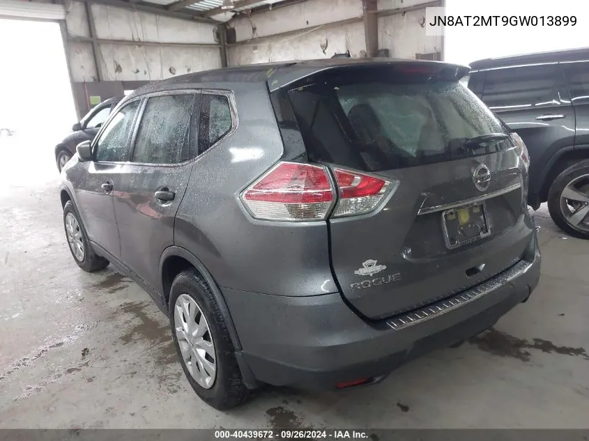 2016 Nissan Rogue S/Sl/Sv VIN: JN8AT2MT9GW013899 Lot: 40439672