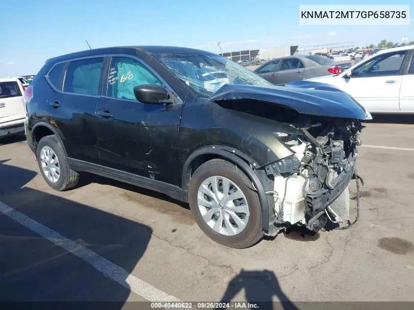 KNMAT2MT7GP658735 2016 Nissan Rogue S