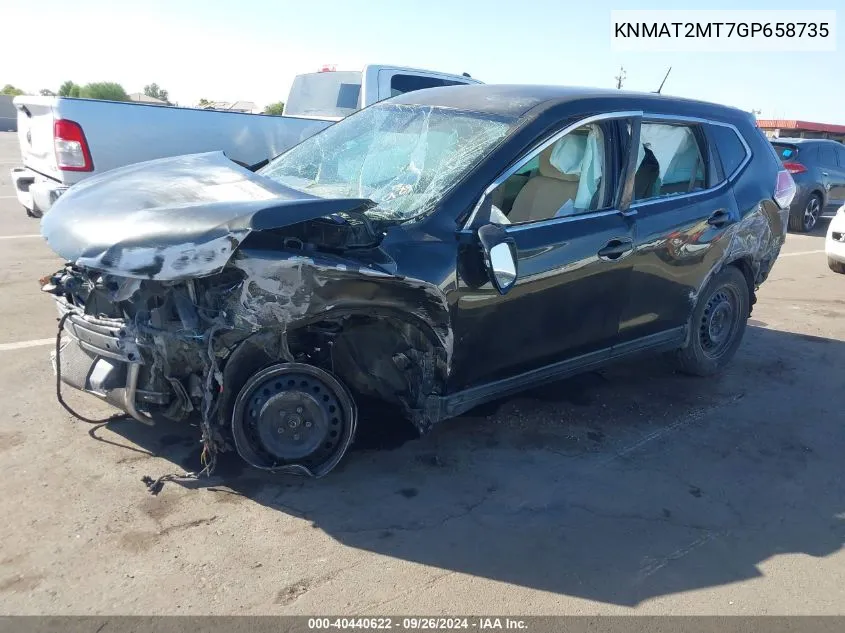 KNMAT2MT7GP658735 2016 Nissan Rogue S