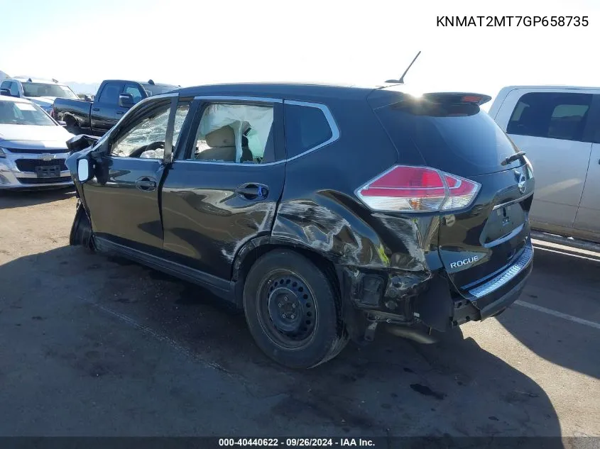 KNMAT2MT7GP658735 2016 Nissan Rogue S