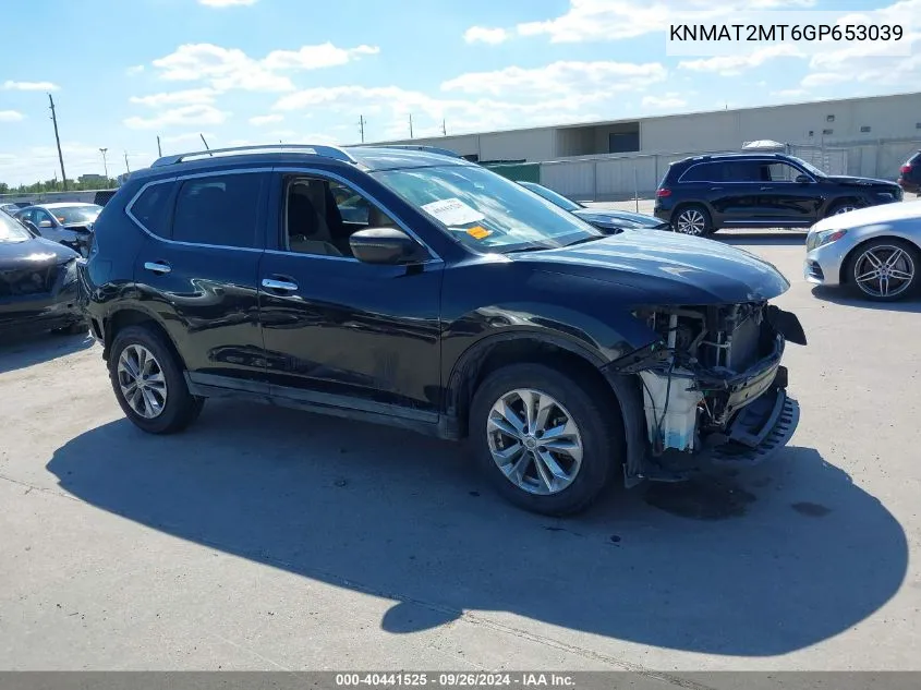 2016 Nissan Rogue Sv VIN: KNMAT2MT6GP653039 Lot: 40441525