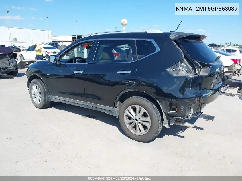 KNMAT2MT6GP653039 2016 Nissan Rogue Sv