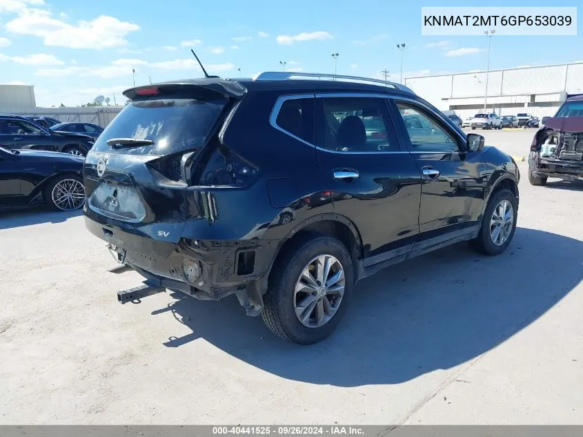 KNMAT2MT6GP653039 2016 Nissan Rogue Sv