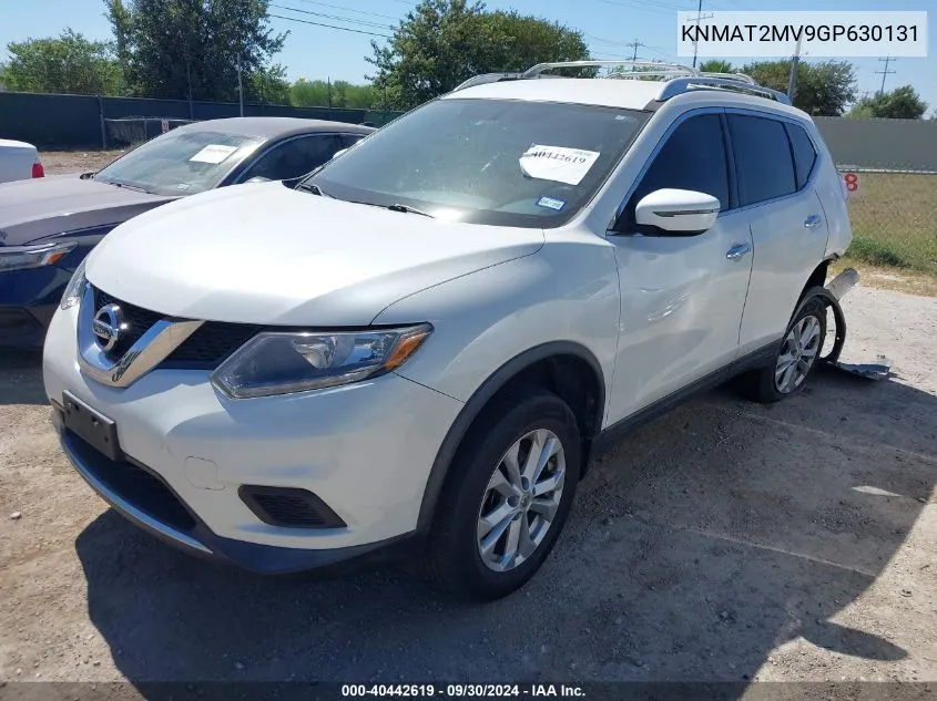 2016 Nissan Rogue Sv VIN: KNMAT2MV9GP630131 Lot: 40442619