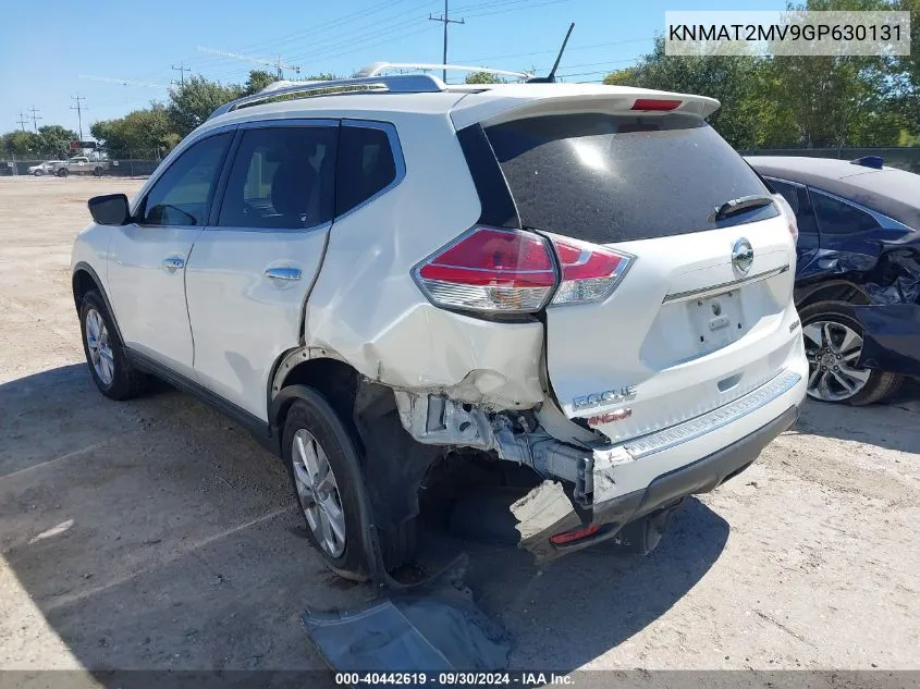 2016 Nissan Rogue Sv VIN: KNMAT2MV9GP630131 Lot: 40442619