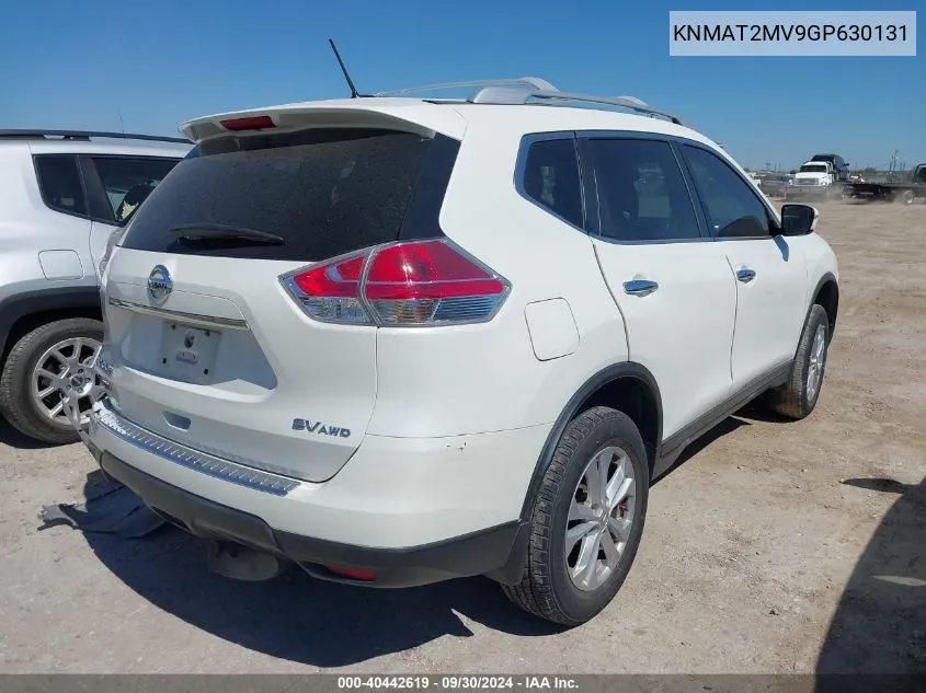 2016 Nissan Rogue Sv VIN: KNMAT2MV9GP630131 Lot: 40442619