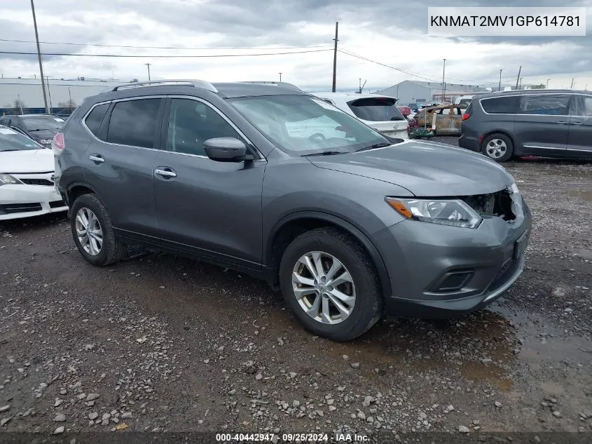 KNMAT2MV1GP614781 2016 Nissan Rogue Sv