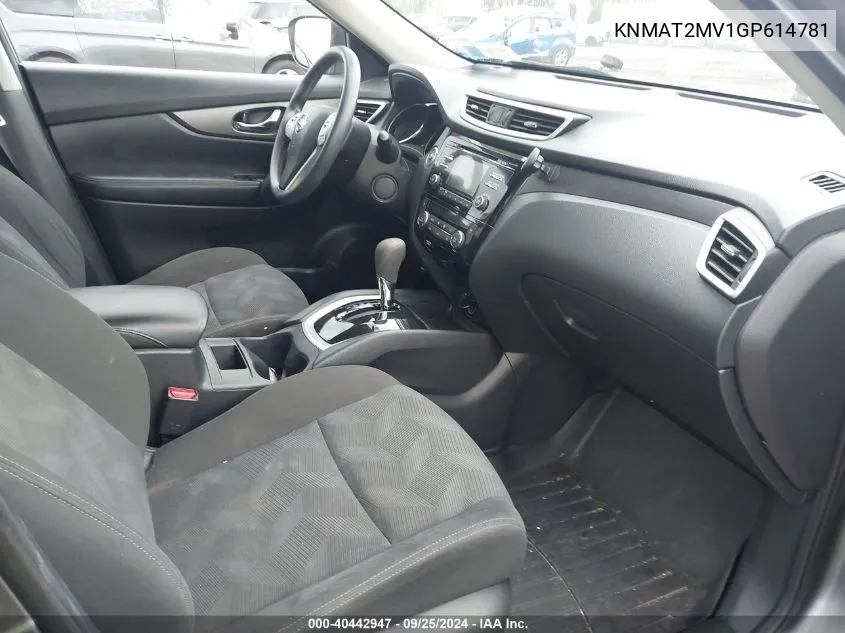 KNMAT2MV1GP614781 2016 Nissan Rogue Sv